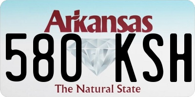 AR license plate 580KSH