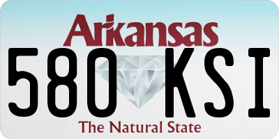 AR license plate 580KSI