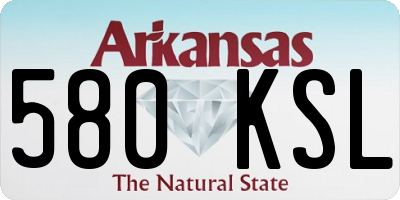 AR license plate 580KSL