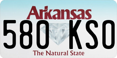AR license plate 580KSO