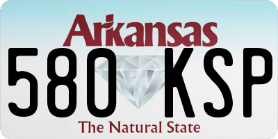 AR license plate 580KSP