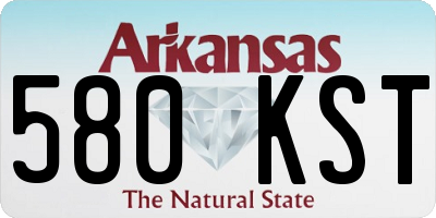 AR license plate 580KST
