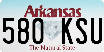 AR license plate 580KSU