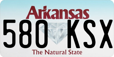 AR license plate 580KSX