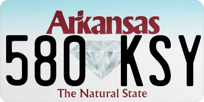 AR license plate 580KSY