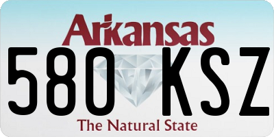 AR license plate 580KSZ