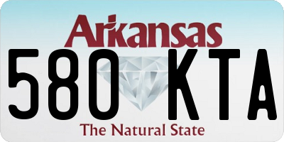 AR license plate 580KTA