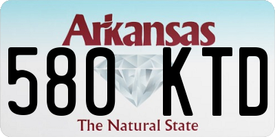 AR license plate 580KTD