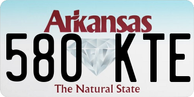 AR license plate 580KTE