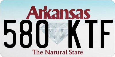 AR license plate 580KTF