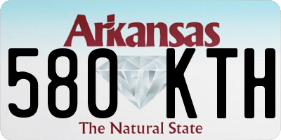 AR license plate 580KTH