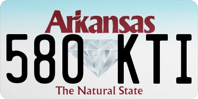 AR license plate 580KTI