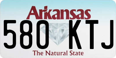 AR license plate 580KTJ