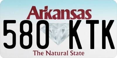 AR license plate 580KTK