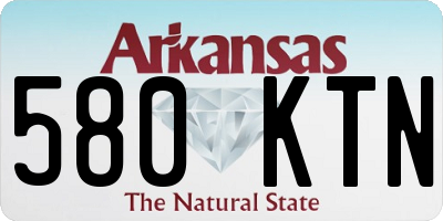 AR license plate 580KTN