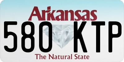 AR license plate 580KTP