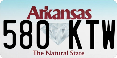 AR license plate 580KTW
