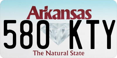 AR license plate 580KTY