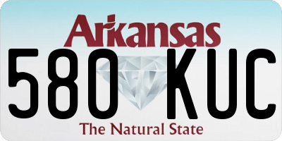 AR license plate 580KUC