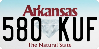 AR license plate 580KUF