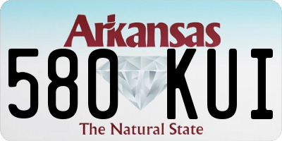 AR license plate 580KUI
