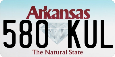 AR license plate 580KUL