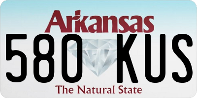 AR license plate 580KUS