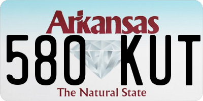 AR license plate 580KUT