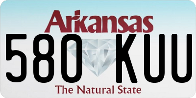 AR license plate 580KUU