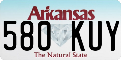 AR license plate 580KUY