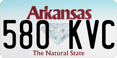 AR license plate 580KVC