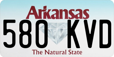 AR license plate 580KVD