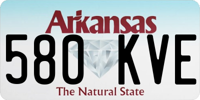 AR license plate 580KVE