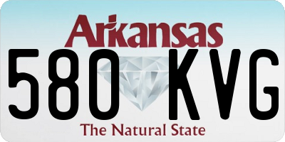 AR license plate 580KVG