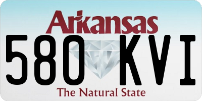 AR license plate 580KVI