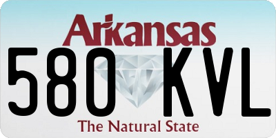 AR license plate 580KVL