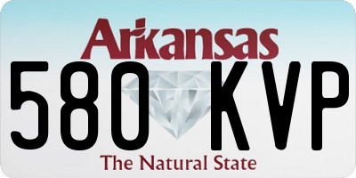 AR license plate 580KVP