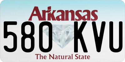 AR license plate 580KVU