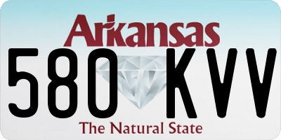 AR license plate 580KVV