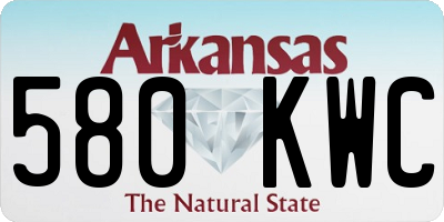 AR license plate 580KWC
