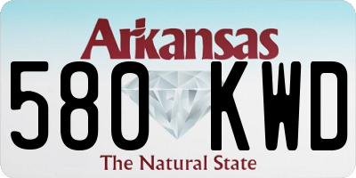 AR license plate 580KWD