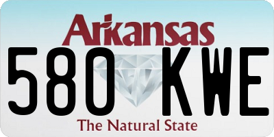 AR license plate 580KWE