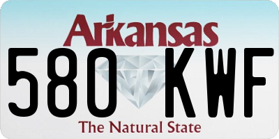 AR license plate 580KWF