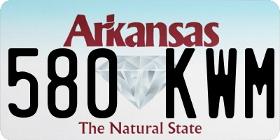 AR license plate 580KWM