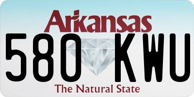 AR license plate 580KWU