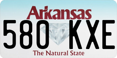 AR license plate 580KXE