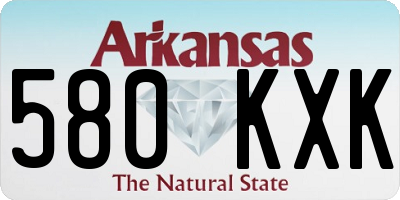AR license plate 580KXK