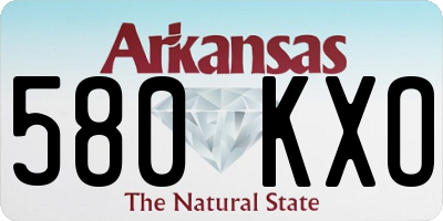 AR license plate 580KXO