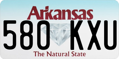 AR license plate 580KXU