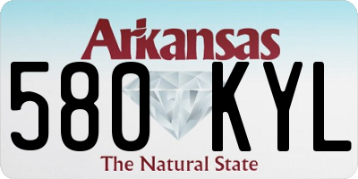 AR license plate 580KYL